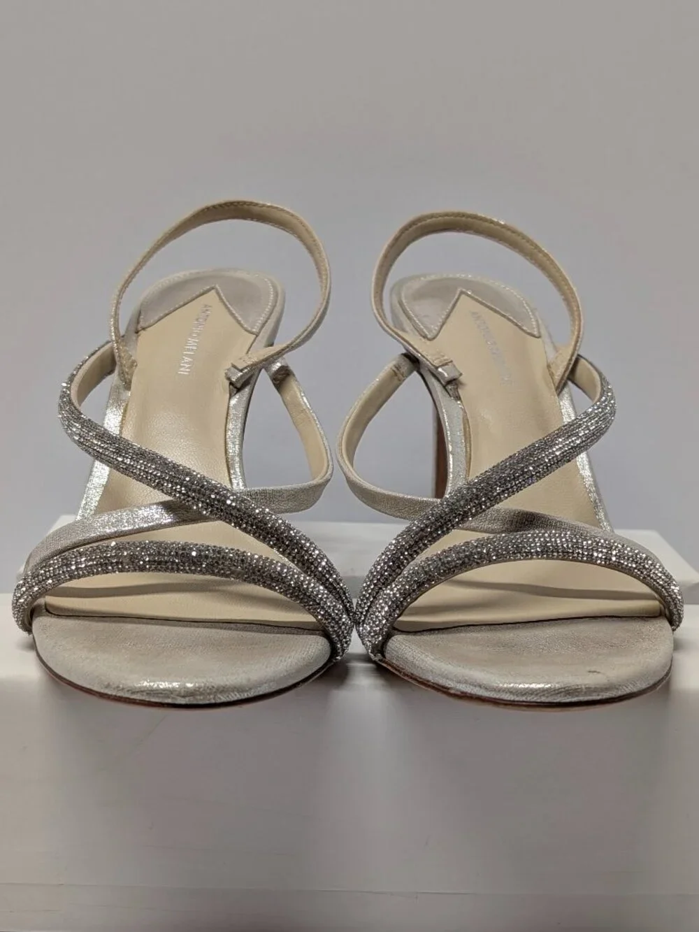 Antonio Melani Mesli Strappy Dress Sandal in Metallic Gold